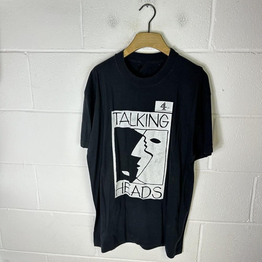 TALKING HEADS Channel Four Television T Shirt  1side Unisex T-Shirt M white E3s8Bu8