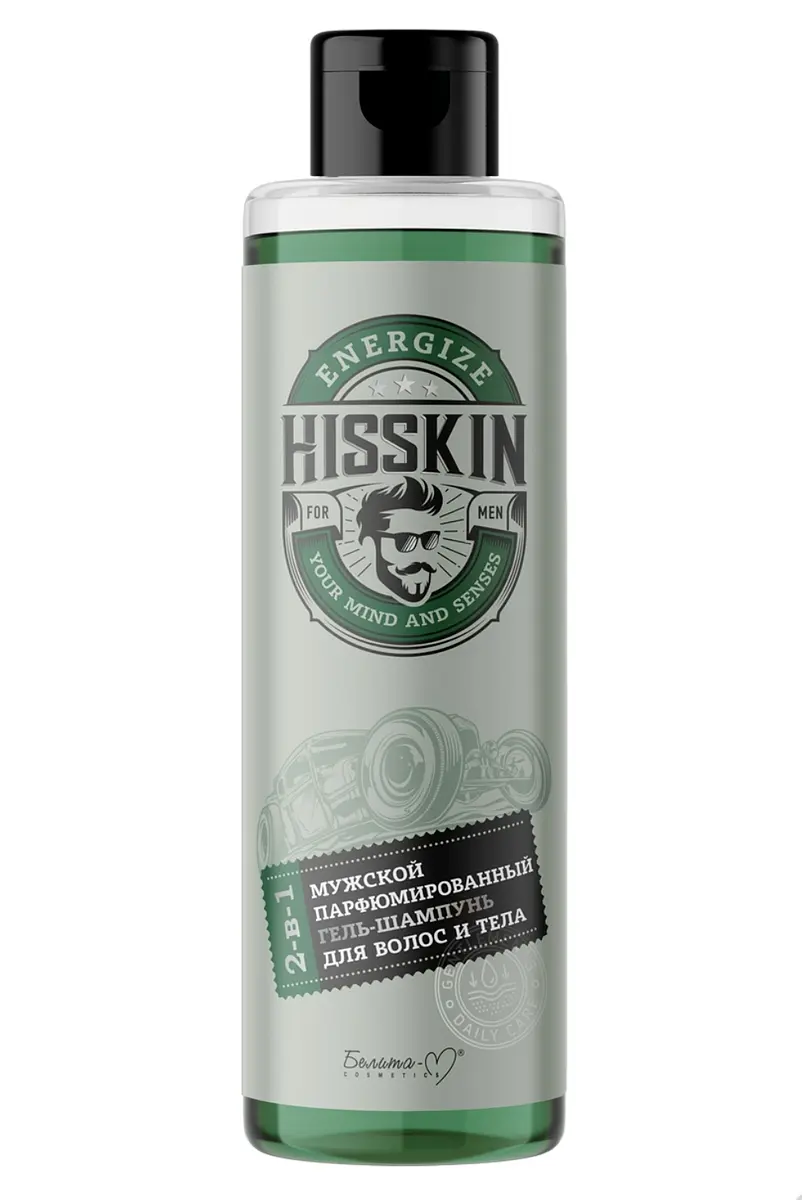 Гель-шампунь HISSKIN парфюмированный для волос и тела 2в1 300 г Белита-М парфюмированный 2в1 для волос и тела 300 г