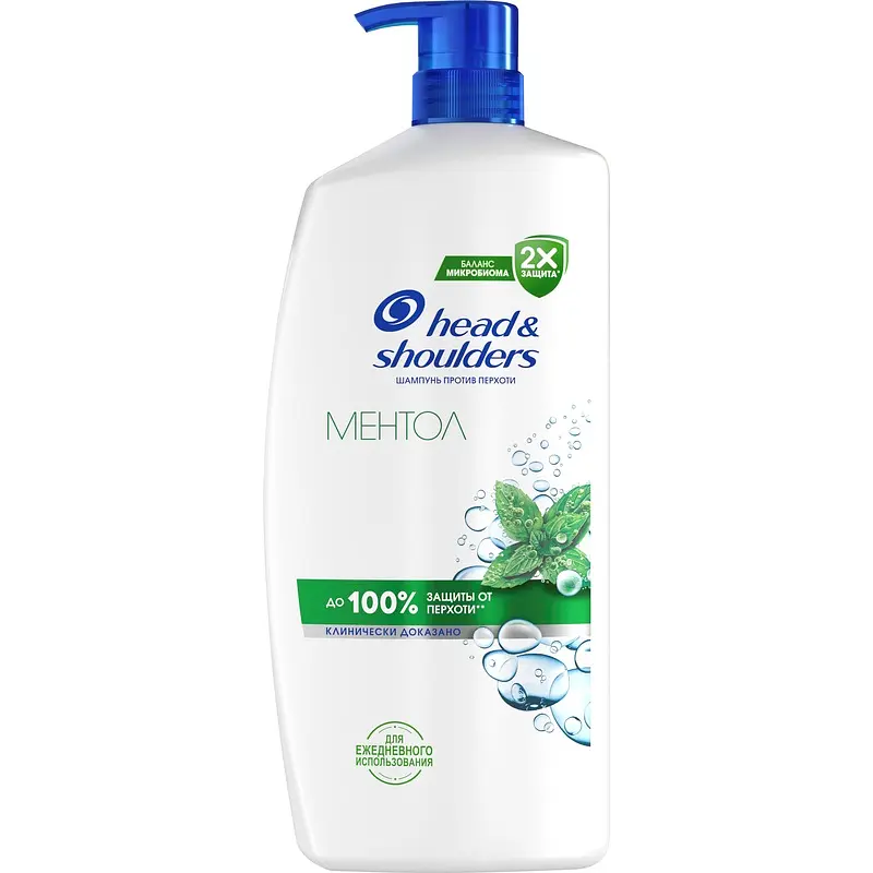 Шампунь Head&Shoulders Ментол 2 в 1 против перхоти 800 мл Procter&Gamble