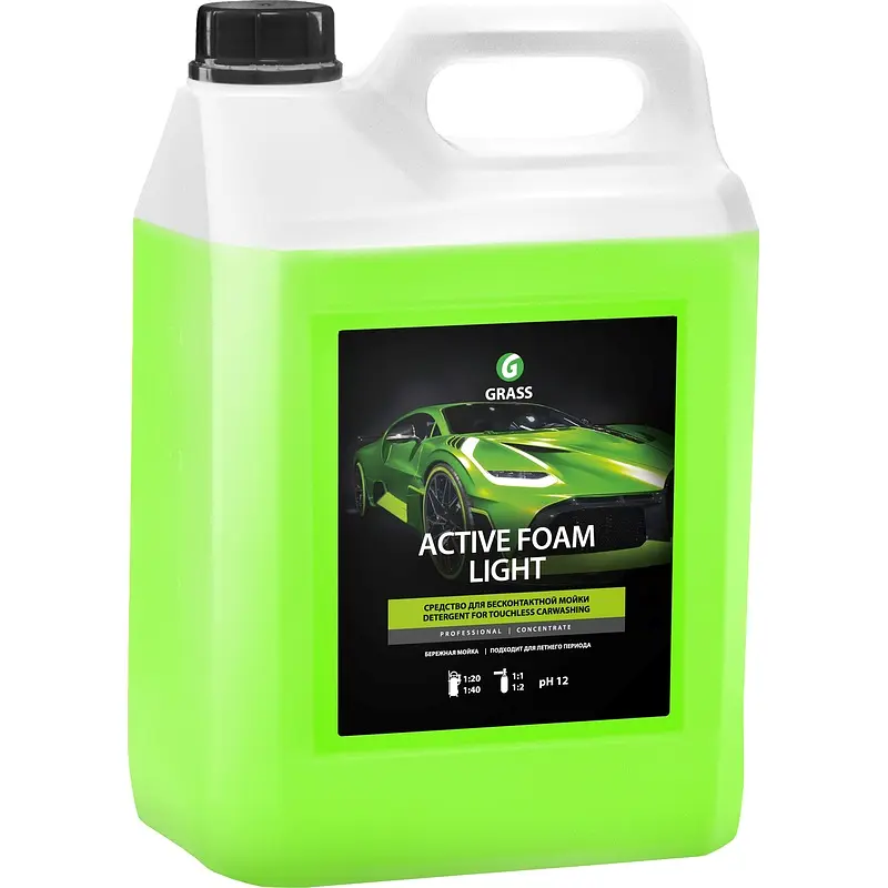 Автошампунь Grass Active Foam Light 5 л концентрат концентрированный для бесконтактной мойки 5 л
