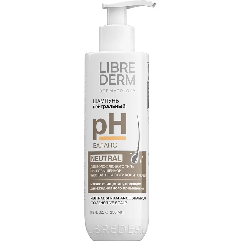 Шампунь Librederm Hair Care pH-Баланс увлажняющий 250 мл Зелдис-Фарма увлажняющий pH-баланс 250 мл для чувствительной кожи головы