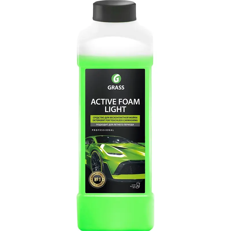 Автошампунь Grass Active Foam Light 1 л концентрат концентрированный для бесконтактной мойки 1 л