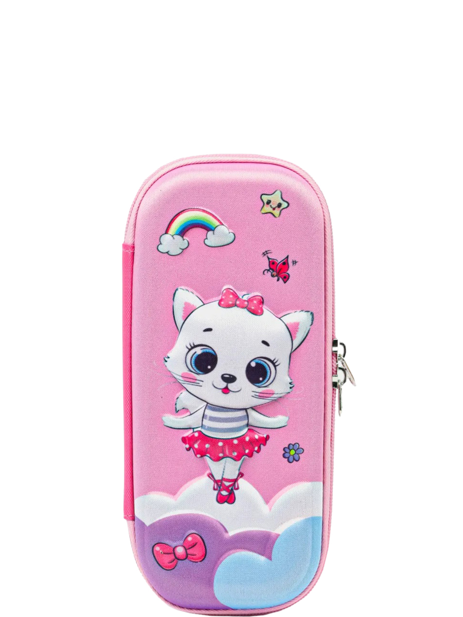 Пенал Multibrand 0589-light-pink cat