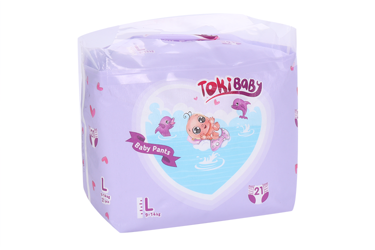 Подгузники-трусики TokiBaby дет L (9-14кг), 21 шт Аптеки Плюс