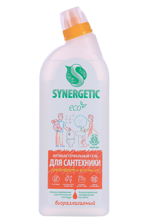 Средство SYNERGETIC д/мытья сантехники 5 в 1 биоразлагаемое 0,7 л Аптеки Плюс