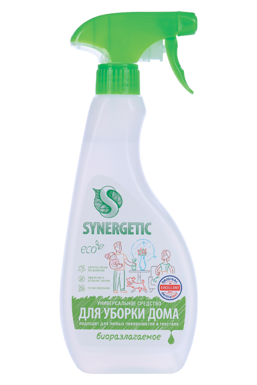 Средство SYNERGETIC универсальное д/уборки дома/любых поверхностей/текстиля 0,5 л Аптеки Плюс