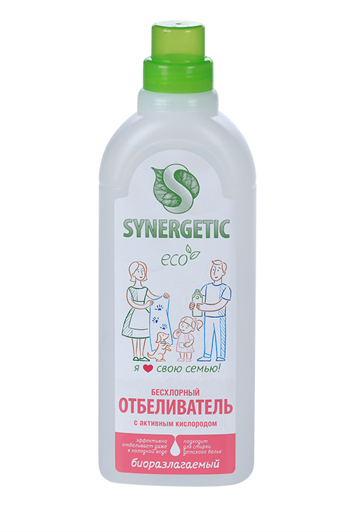 Отбеливатель Synergetic д/белья и поверхностей 1 л Аптеки Плюс