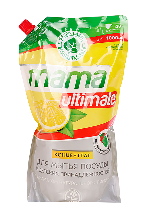 Концентрат Mama Ultimate д/мытья посуды с ароматом лимона 1 л Аптеки Плюс