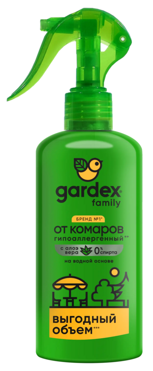 Спрей Gardex Family от комаров, 190 мл Аптеки Плюс