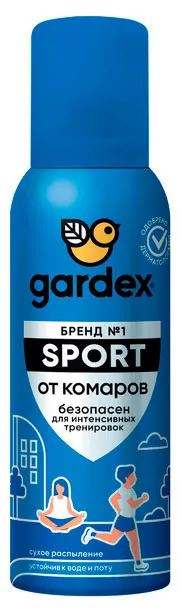 Аэрозоль Gardex Sport от комаров, 100 мл Аптеки Плюс