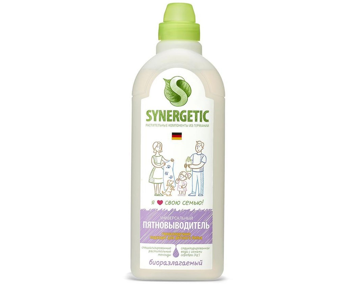 Пятновыводитель Synergetic, 1 л Аптеки Плюс