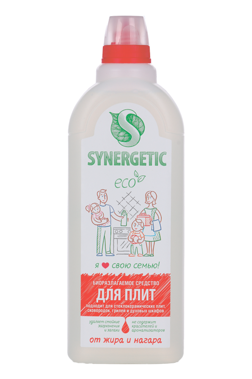 Средство чистящее Synergetic для плит, 1 л Аптеки Плюс