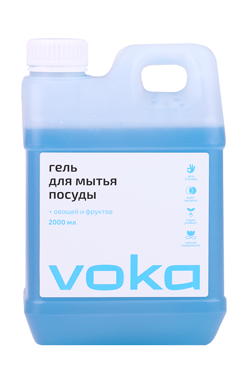 Гель VOKA д/мытья посуды+овощей/фруктов 2 000 мл Аптеки Плюс