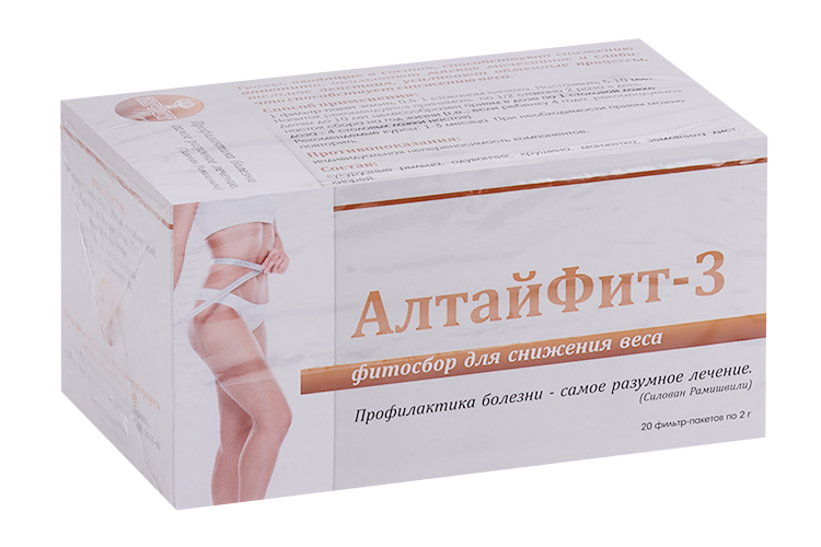 Фитосбор АлтайФит-3 д/снижения веса, 2 г, 20 шт, ф/п Аптеки Плюс