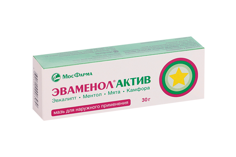Эваменол Актив, 30 г, мазь для наружного применения Аптеки Плюс