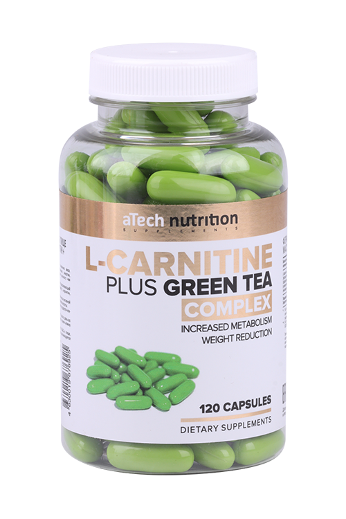 L-Карнитин+Зеленый чай aTech Nutrition Premium, 120 шт, капсулы Аптеки Плюс