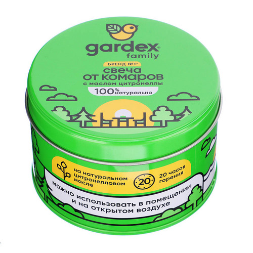 Свеча Gardex Family  репелентная от комаров Аптеки Плюс