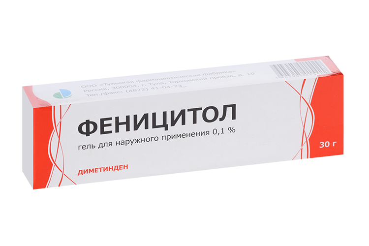 Феницитол 0.1%, 30 г, гель для наружного применения Аптеки Плюс