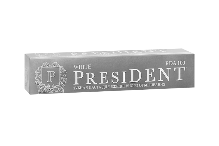 З/паста PRESIDENT white, 75 г Аптеки Плюс