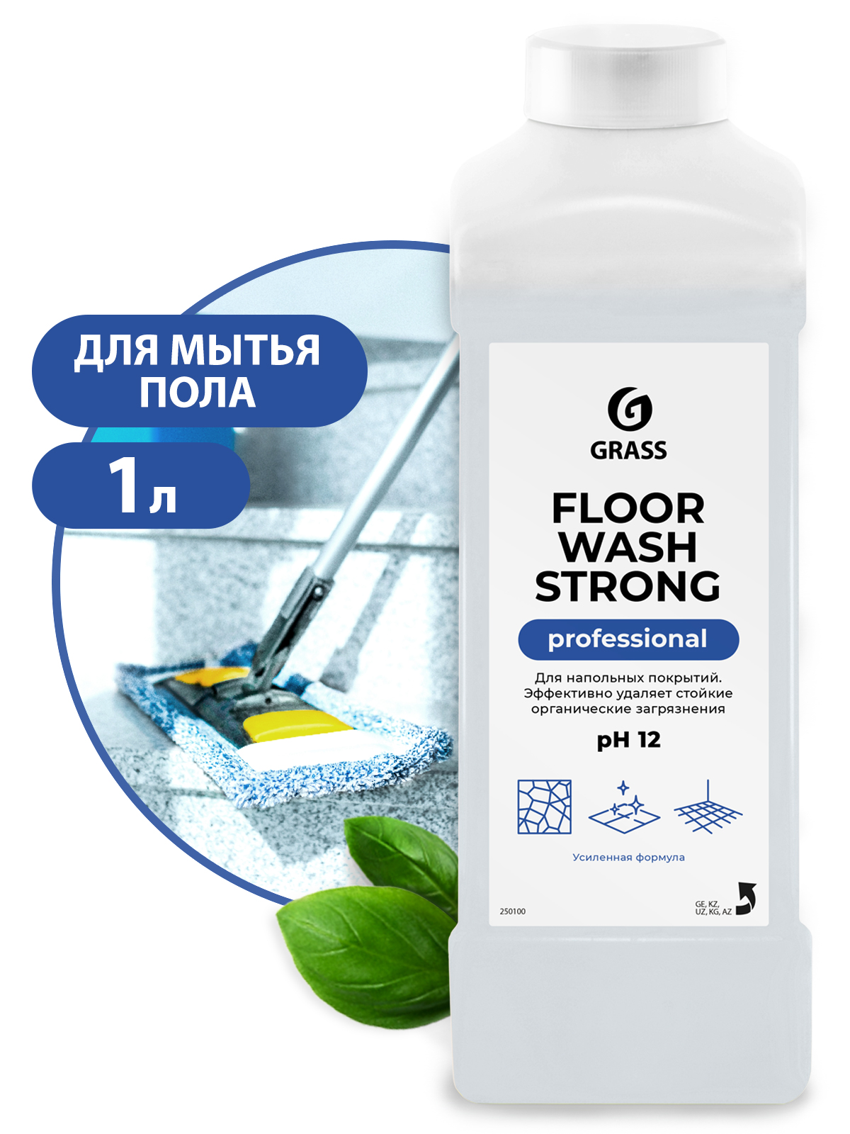 GRASS Щелочное средство для мытья пола "Floor wash strong" (канистра 1 л) Аптеки Плюс