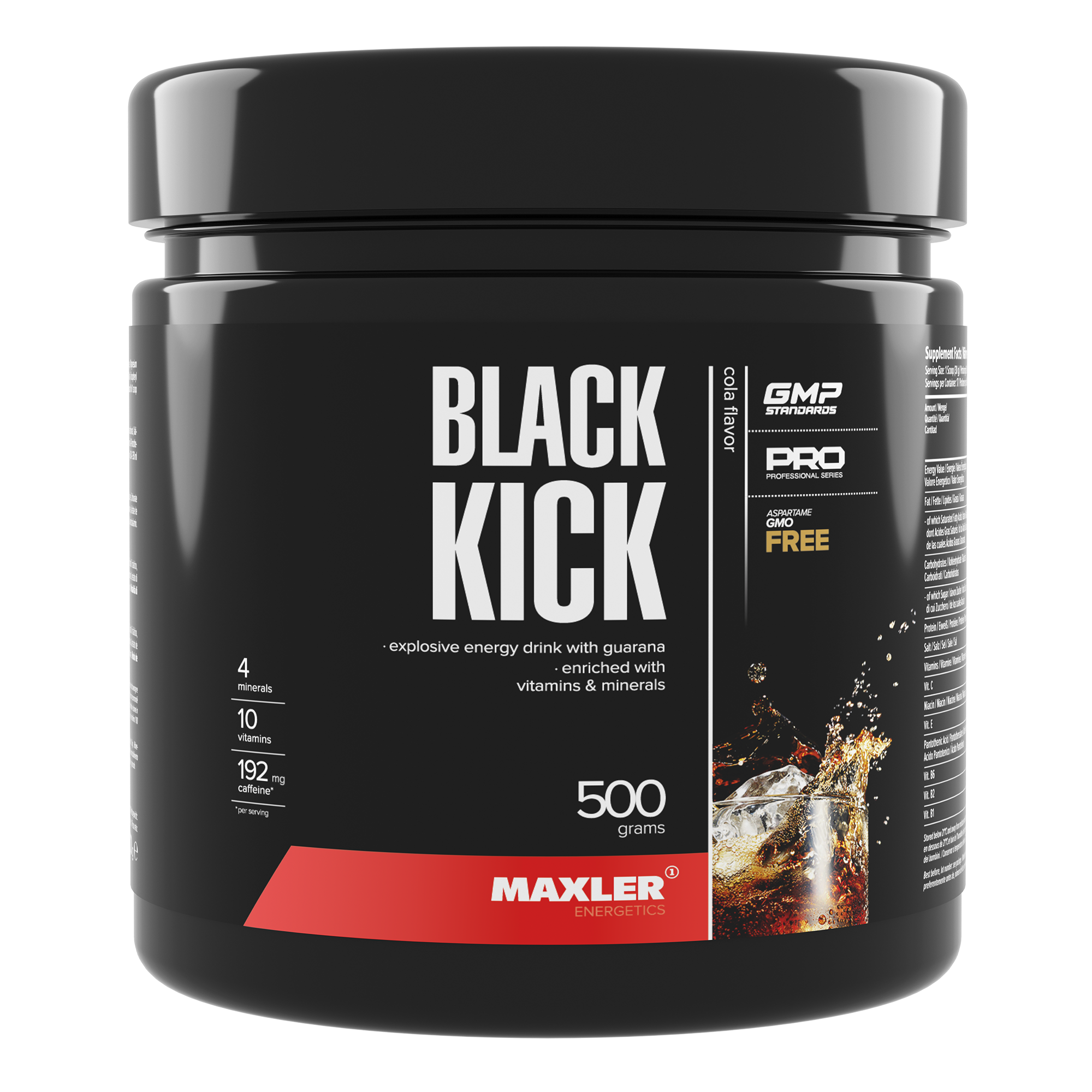 Изотоник Maxler Black Kick, 500 гр - кола Аптеки Плюс