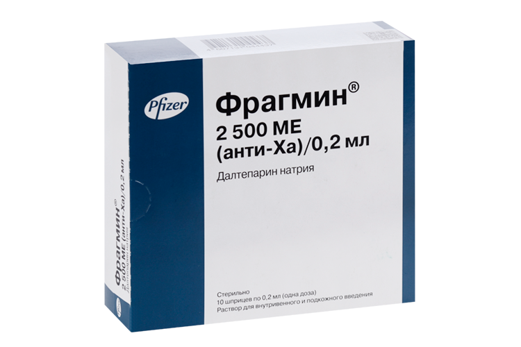 Фрагмин 2500 МЕ (анти-Ха)/0.2 мл, 10 шт, раствор для инъекций Аптеки Плюс