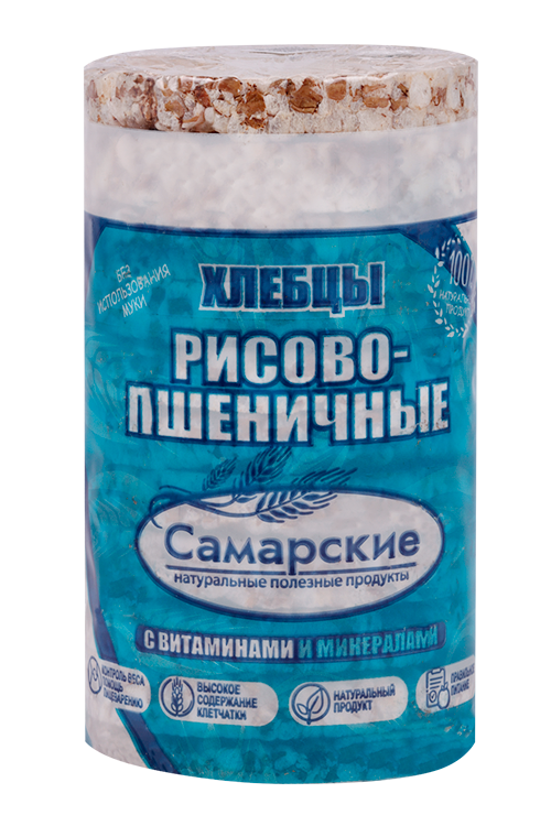 Хлебцы Самарские круглые рисово-пшеничные, 110 г Аптеки Плюс