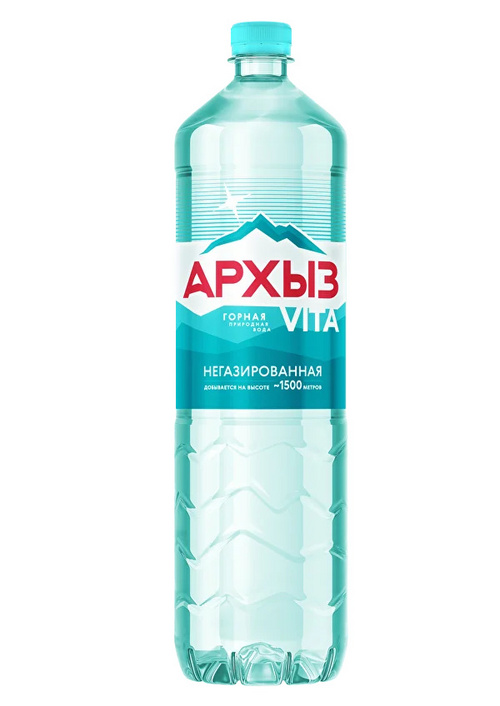 Вода мин Архыз Vita ГОСТ негаз, 1 л, Пэт Аптеки Плюс
