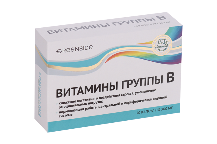 Витамины группы В, 300 мг, 30 шт, капсулы Аптеки Плюс