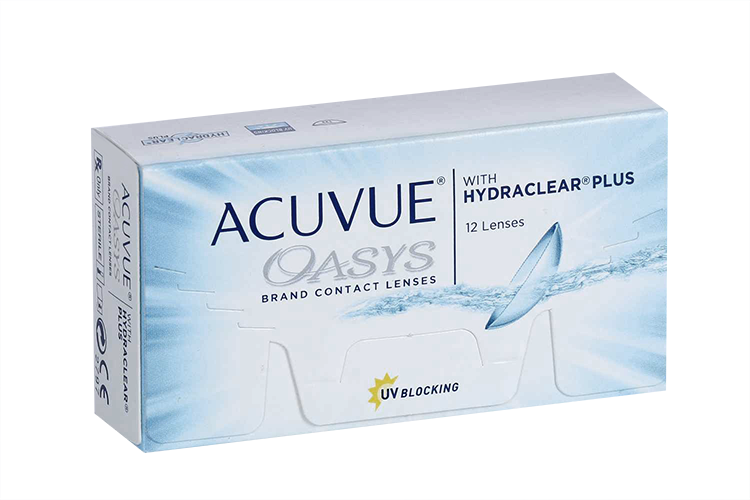 Контактные линзы ACUVUE Oasys with hydraclear plus 12 линз R 8.4 D -2.00 Аптеки Плюс