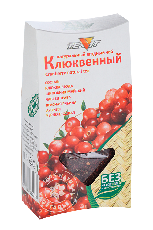 Чай Тиавит Клюквенный, 50 г Аптеки Плюс