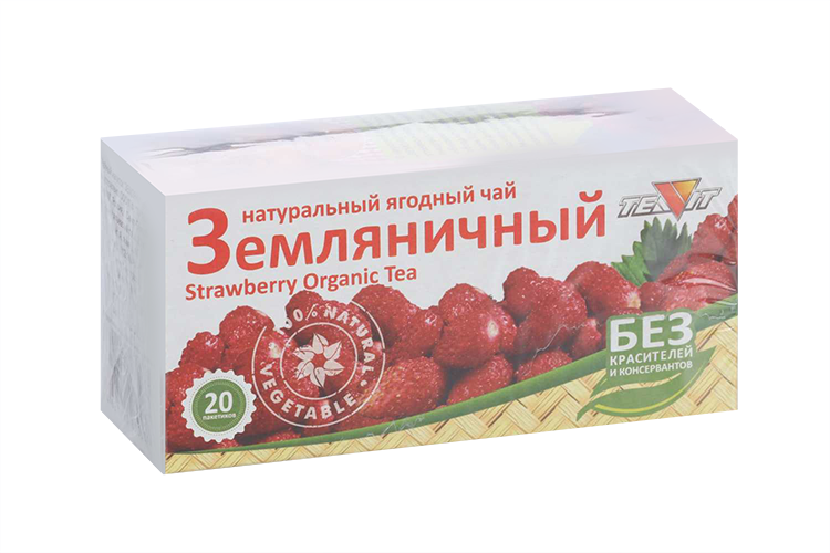 Чай Тиавит Земляничный, 1,8 г, 20 шт Аптеки Плюс