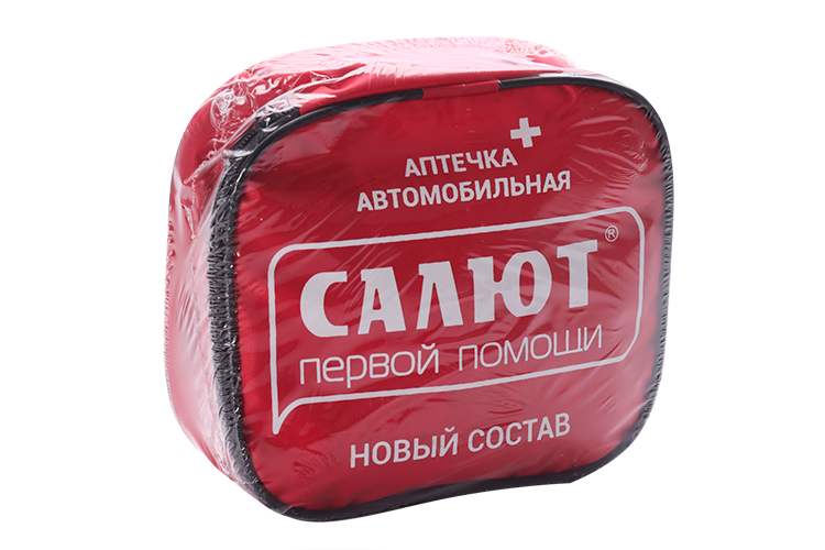 Аптечка Салют д/оказания первой помощи с мед изделиями, мягкий футляр (приказ 260н) Аптеки Плюс