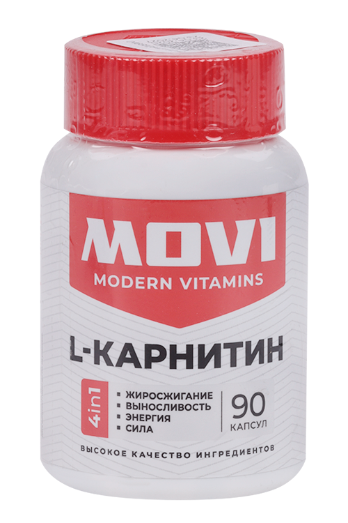 L-карнитин MOVI, 90 шт, капсулы Аптеки Плюс