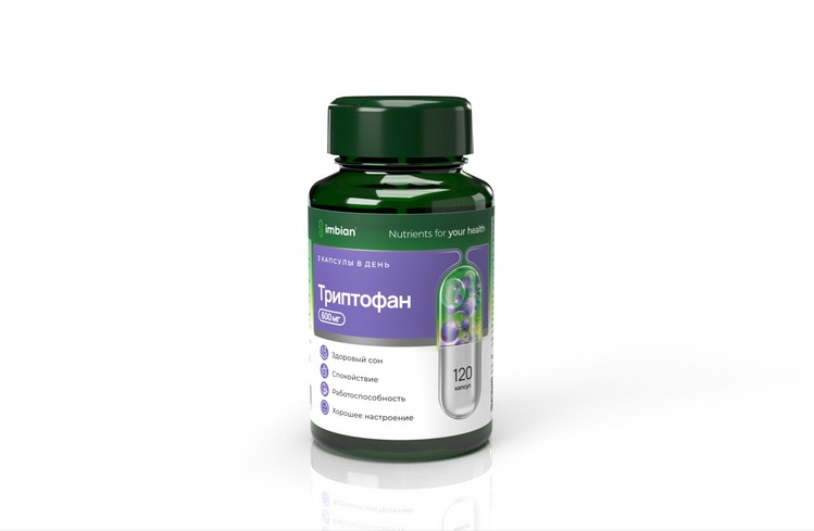 Триптофан IMBIAN PHARM, 120 шт, капсулы Аптеки Плюс