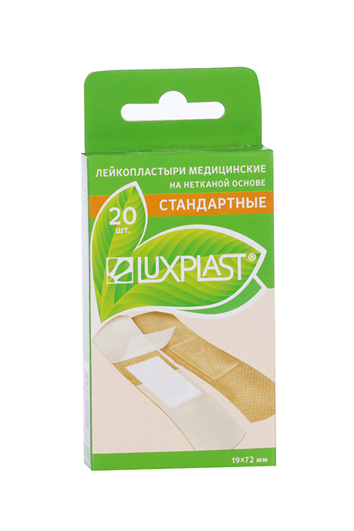 Пластырь Люкспласт стандарт неткан основ 1.9х7.2 см, 20 шт Аптеки Плюс