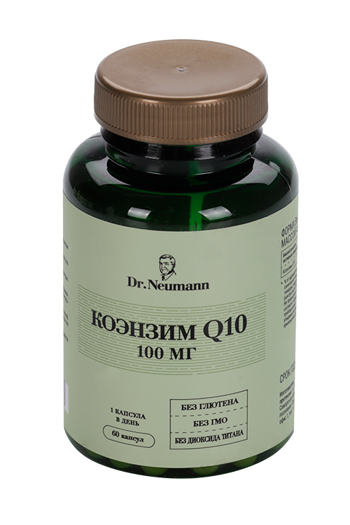 Коэнзим Q10 100 мг Dr.Neumann, 450 мг, 60 шт, капсулы Аптеки Плюс