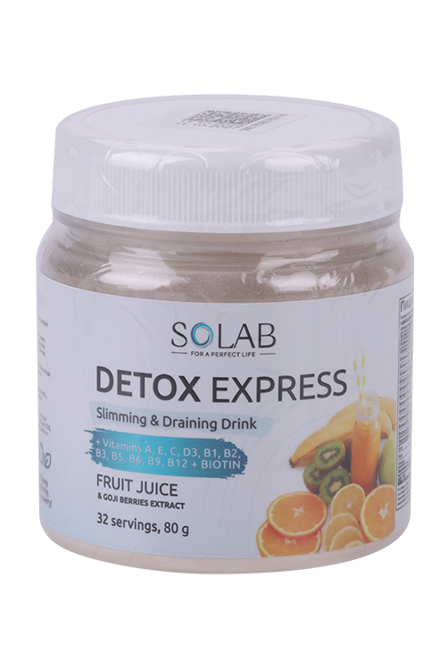 Детокс Слим Эффект с экстр ягод годжи Solab, 80 г, порошок со вкусом фруктовый сок Аптеки Плюс