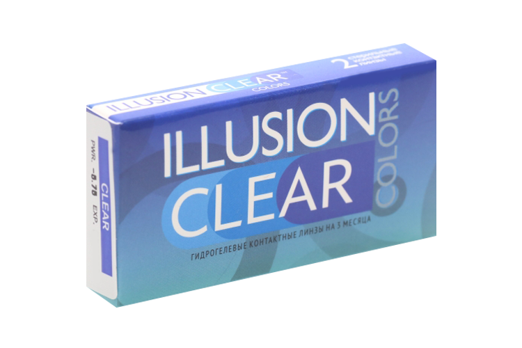 Линзы ILLUSION clear контактные 3 месяца -5.75/8.6/2 шт Аптеки Плюс