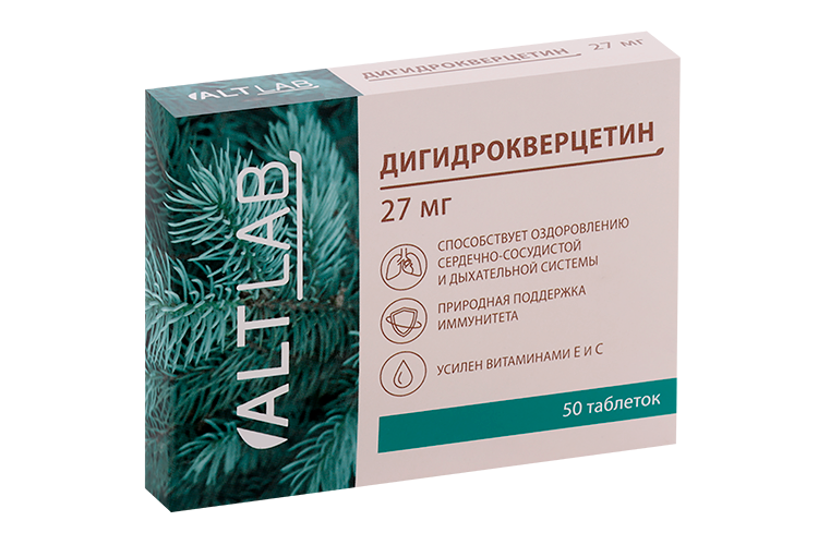 Дигидрокверцетин Altlab, 50 шт, таблетки Аптеки Плюс