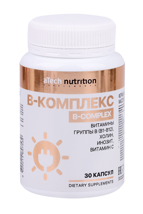 В-Комплекс Atech Nutrition, 620 мг, 30 шт, капсулы Аптеки Плюс
