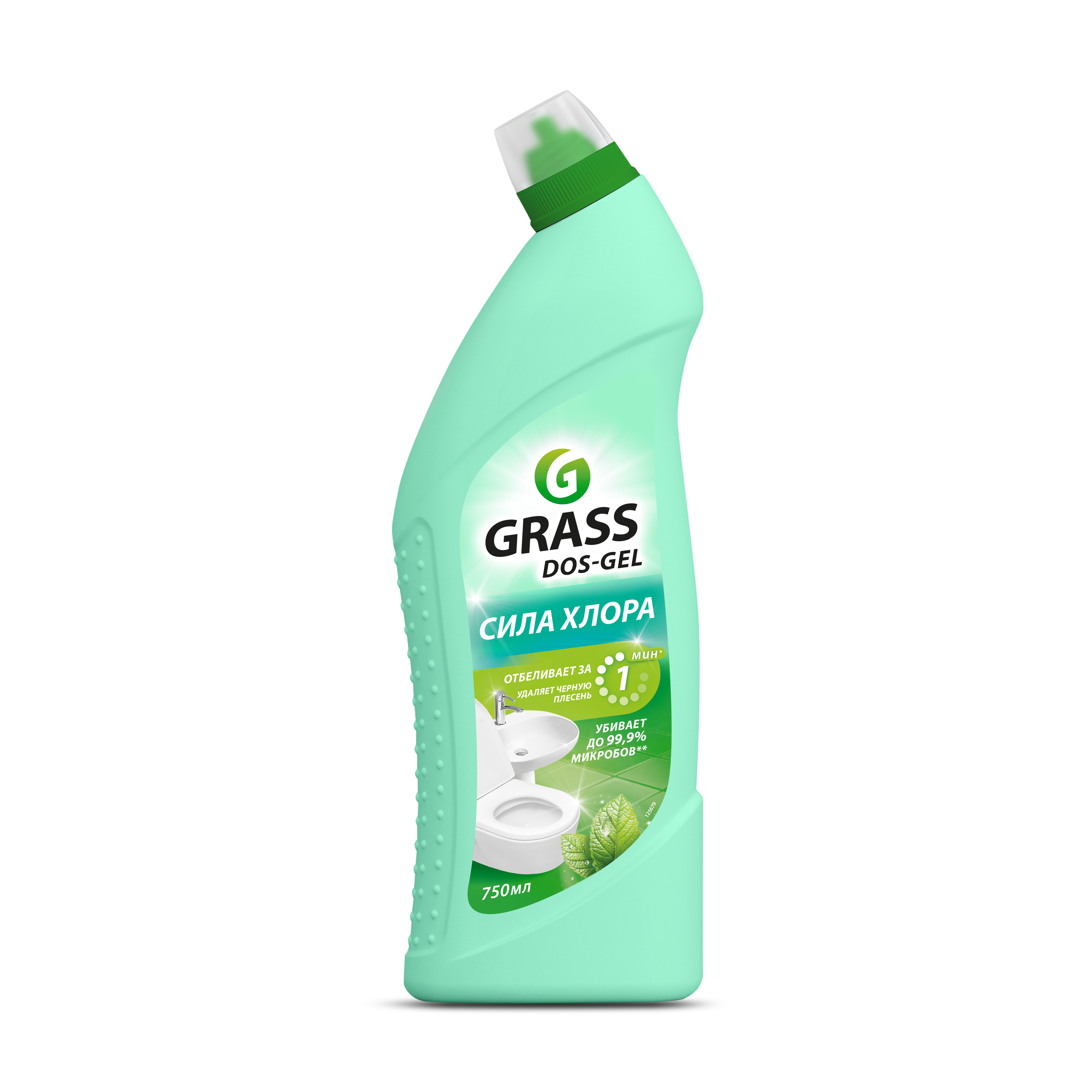 GRASS Универсальный чистящий гель "DOS GEL" Мятная сила (флакон 750 мл) Аптеки Плюс