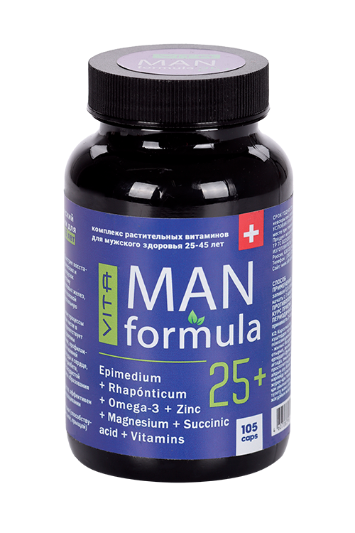 Vita MAN formula 25+, 105 шт, капсулы Аптеки Плюс