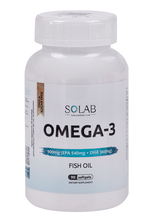 Омега-3 900 мг Solab, 90 шт, капсулы Аптеки Плюс