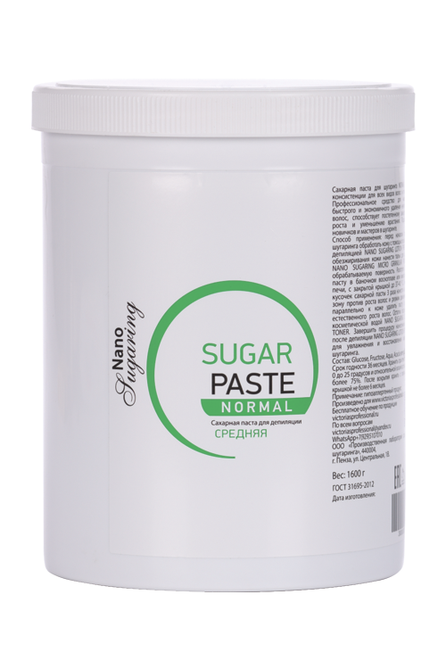 Паста Nano Sugaring сахарная средняя д/шугаринга, 1 600 г Аптеки Плюс
