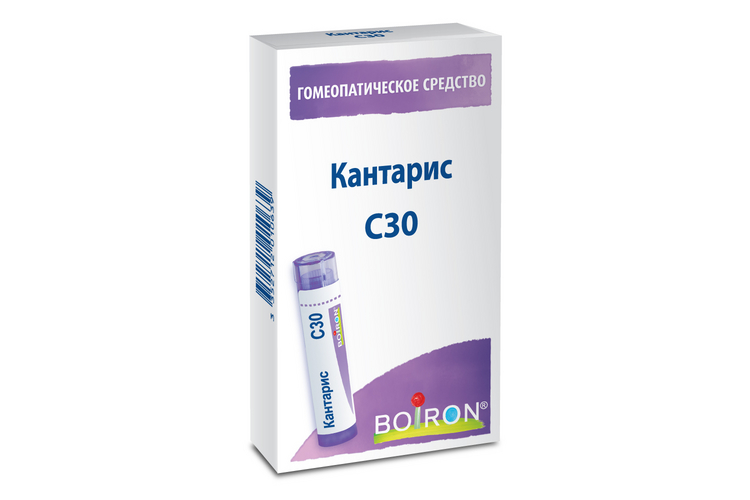 Гомеопатические монокомпонент препараты животного происхождения, 4 г, гранулы гомеопатические C30 Кантарис Аптеки Плюс