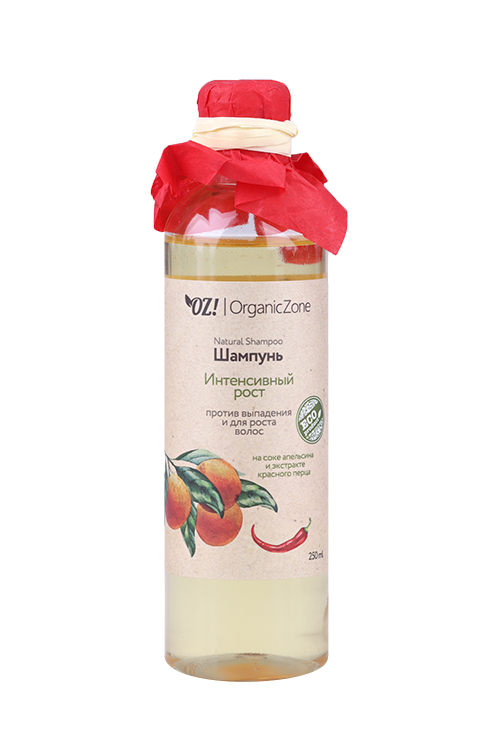 Шампунь OrganicZone Интенсивный рост против выпад д/роста волос, 250 мл Аптеки Плюс