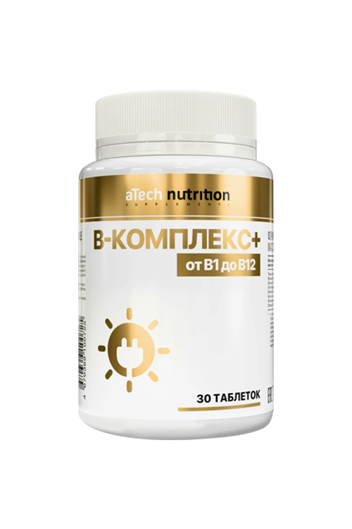 B-комплекс+ a Tech Nutrition, 250 мг, 30 шт, таблетки Аптеки Плюс