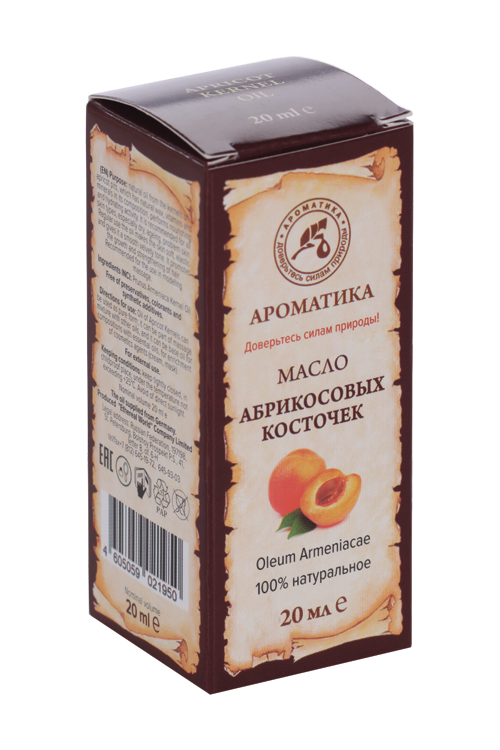 Масло Абрикосовых косточек, 20 мл, Ароматика Аптеки Плюс
