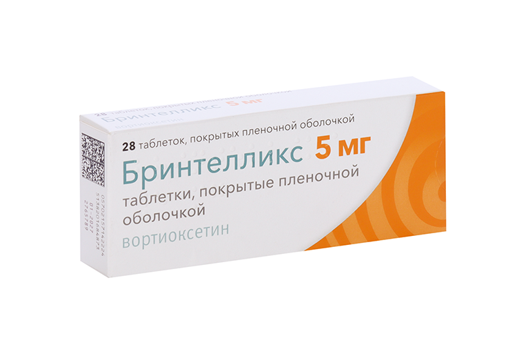 Бринтелликс, 5 мг, 28 шт, таблетки покрытые пленочной оболочкой Аптеки Плюс
